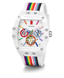 Guess Phoenix Analog White Dial White Silicone Strap Watch for Men - GW0720G1 Buy Now By Guess