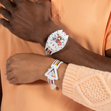 Guess Phoenix Analog White Dial White Silicone Strap Watch for Men - GW0720G1 Buy Now By Guess