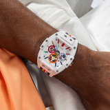 Guess Phoenix Analog White Dial White Silicone Strap Watch for Men - GW0720G1 Buy Now By Guess