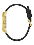 Guess Matrix Multifunction Gold Dial Black Rubber Strap Watch For Men - GW0423G2 Buy Now By Guess
