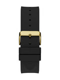 Guess Matrix Multifunction Gold Dial Black Rubber Strap Watch For Men - GW0423G2 Buy Now By Guess