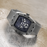 Guess Phoenix Multifunction Black Dial Grey Silicone Strap Watch For Men - GW0203G9 Buy Now By Guess