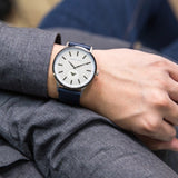 Emporio Armani Renato White DIal Blue Leather Strap Watch For Men - AR11119 Buy Now By Emporio Armani