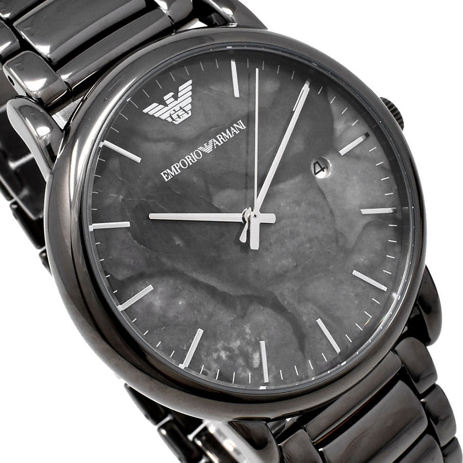 Emporio Armani Luigi Analog Grey Dial Grey Steel Strap Watch For Men - AR11155 Buy Now By Emporio Armani