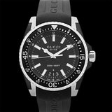 Gucci Dive Analog Quartz Black Dial Black Rubber Strap Watch For Men - YA136204 Buy Now By Gucci