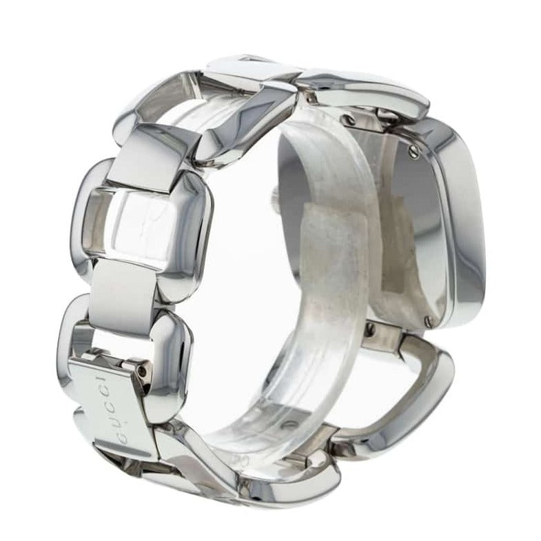 Gucci G Gucci Brown Dial Silver Steel Strap Watch For Women - YA125401 Buy Now By Gucci