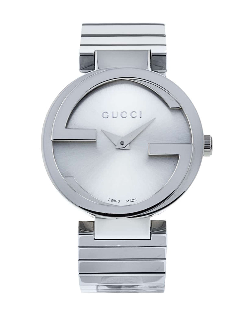 Gucci G Interlocking Silver Dial Silver Steel Strap Watch For Women - YA133308 Buy Now By Gucci