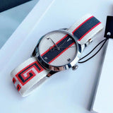 Gucci G Timeless Quartz White Dial Two Tone NATO Strap Watch For Men - YA1264071 Buy Now By Gucci