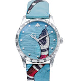 Gucci G Timeless Quartz Blue Dial Blue Leather Strap Watch For Men - YA1264080 Buy Now By Gucci