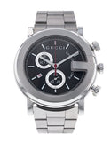 Gucci G Chrono Black Dial Silver Steel Strap Watch For Men - YA101309 Buy Now By Gucci