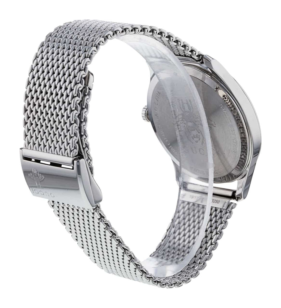 Gucci G-Timeless Motifs Moon Phase Blue Dial Silver Mesh Bracelet Watch For Men - YA126328 Buy Now By Gucci