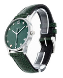 Gucci G-Timeless Mother of Pearl Green Dial Green Leather Strap Watch For Women - YA1264042 Buy Now By Gucci