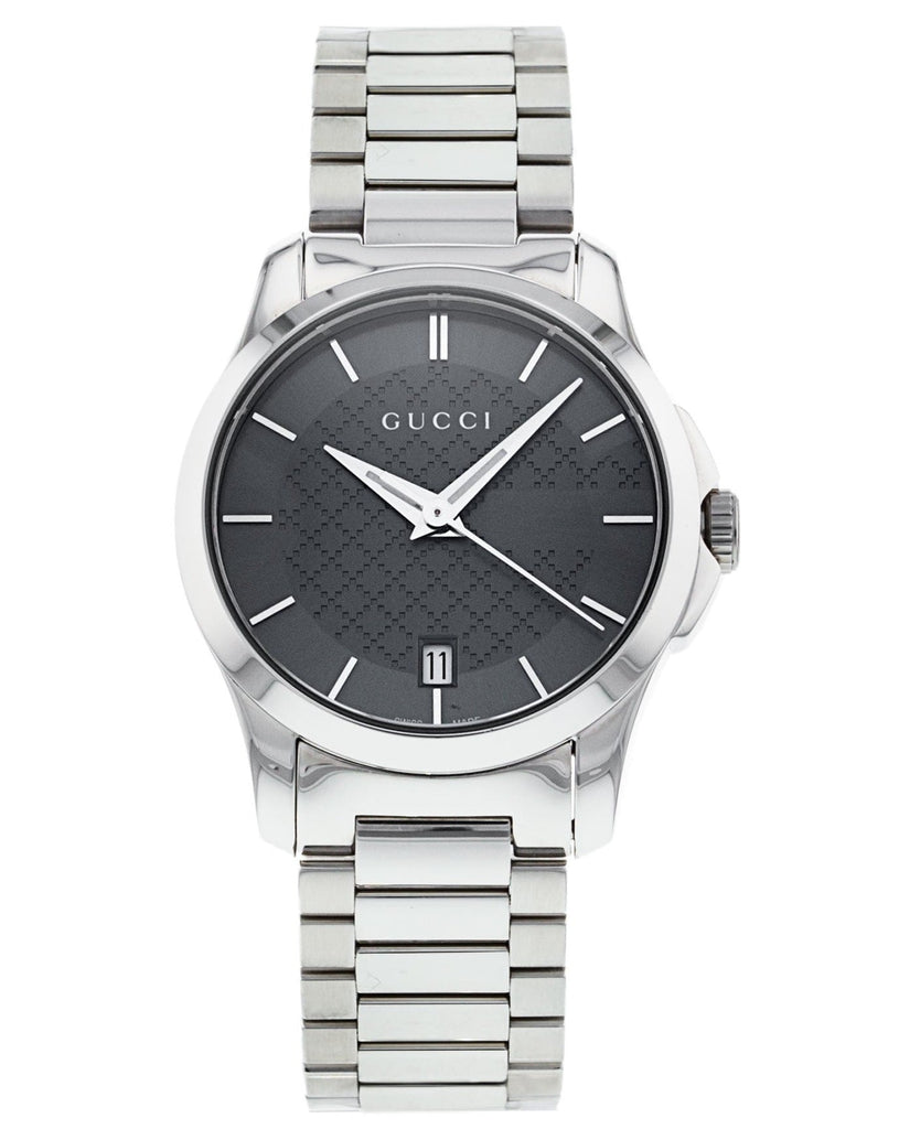 Gucci G Timeless Grey Dial Silver Steel Strap Watch For Women - YA126522 Buy Now By Gucci