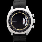 Gucci Grip Chronograph Black Dial Black Rubber Strap Watch For Men - YA157301 Buy Now By Gucci