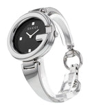 Gucci Guccisima Quartz Black Dial Silver Steel Strap Watch For Women - YA134501 Buy Now By Gucci