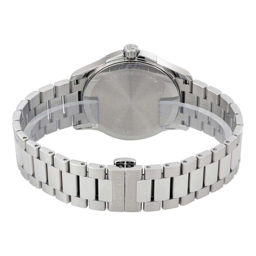 Gucci G Timeless Black Dial Silver Steel Strap Unisex Watch - YA126457 Buy Now By Gucci