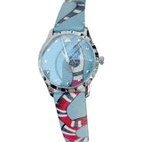 Gucci G Timeless Quartz Blue Dial Blue Leather Strap Watch For Men - YA1264080 Buy Now By Gucci