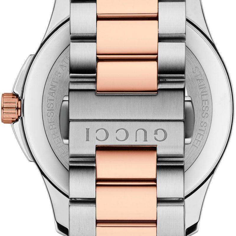Gucci G Timeless Grey Dial Two Tone Steel Strap Watch For Men - YA126446 Buy Now By Gucci