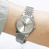 Gucci G Timeless Quartz Silver Dial Silver Steel Strap Watch For Women - YA1265019 Buy Now By Gucci