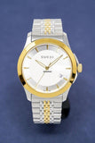 Gucci G Timeless Silver Dial Two Tone Steel Strap Watch For Men - YA126409 Buy Now By Gucci