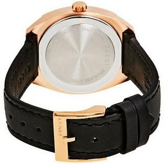 Gucci GG2570 Quartz Black Dial Black Leather Strap Watch For Women - YA142509 Buy Now By Gucci