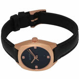 Gucci GG2570 Quartz Black Dial Black Leather Strap Watch For Women - YA142509 Buy Now By Gucci