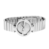 Gucci G Interlocking Silver Dial Silver Steel Strap Watch For Women - YA133503 Buy Now By Gucci