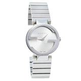 Gucci G Interlocking Silver Dial Silver Steel Strap Watch For Women - YA133503 Buy Now By Gucci