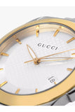 Gucci G Timeless Silver Dial Two Tone Steel Strap Watch For Men - YA126409 Buy Now By Gucci