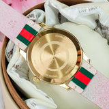 Gucci G Timeless Quartz Pink Dial Three Tone Leather Strap Watch For Women - YA1264118 Buy Now By Gucci