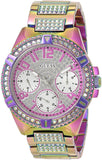 Guess Lady Frontier Diamonds Silver Dial Multicolor Steel Strap Watch for Women - GW0044L1 Buy Now By Guess