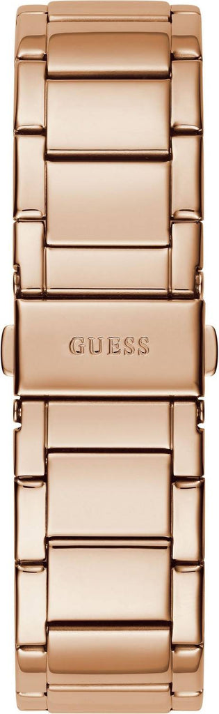 Guess Raven Diamonds Rose Gold Dial Rose Gold Steel Strap Watch for Women - GW0104L3 Buy Now By Guess
