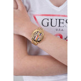 Guess Eclipse Multifunction Gold Dial Gold Steel Strap Watch for Women - GW0433L1 Buy Now By Guess