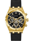 Guess Continental Black Dial Black Rubber Strap Watch for Men - GW0262G2 Buy Now By Guess