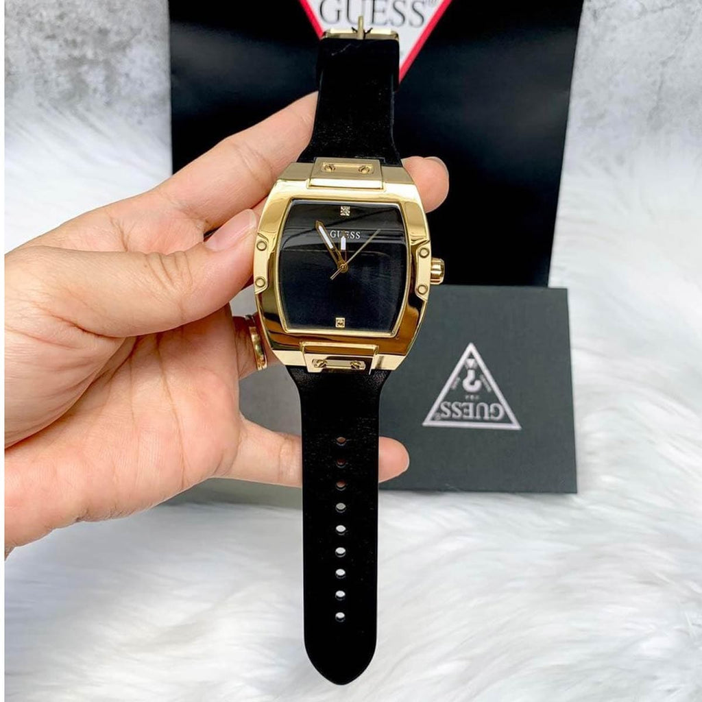 Guess Phoenix Black Dial Black Rubber Strap Watch for Men - GW0386G3 Buy Now By Guess