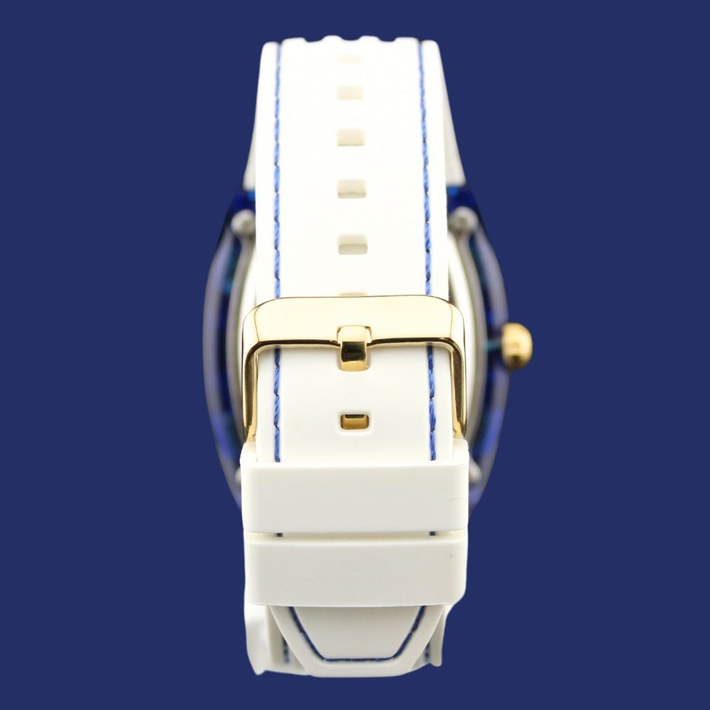 Guess Phoenix Multifunction Blue Dial White Rubber Strap Watch for Men - GW0499G6 Buy Now By Guess