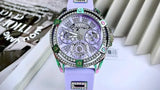 Guess Queen Quartz Purple Dial Purple Silicone Strap Watch For Women - GW0536L4 Buy Now By Guess