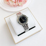 Guess Rumour Quartz Black Dial Silver Steel Strap Watch For Women - GW0613L1 Buy Now By Guess