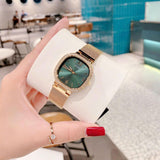 Guess Quartz Green Dial Gold Mesh Strap Watch For Women - GW0354L5 Buy Now By Guess