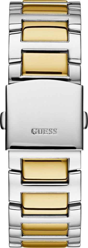 Guess Frontier Chronograph Crystals Silver Dial Two Tone Steel Strap Watch for Men - W0799G4 Buy Now By Guess