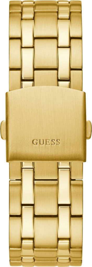 Guess Continental Black Dial Gold Steel Strap Watch for Men - GW0260G2 Buy Now By Guess