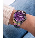 Guess Allara Quartz Purple Dial Purple Steel Strap Watch For Women - GW0604L4 Buy Now By Guess