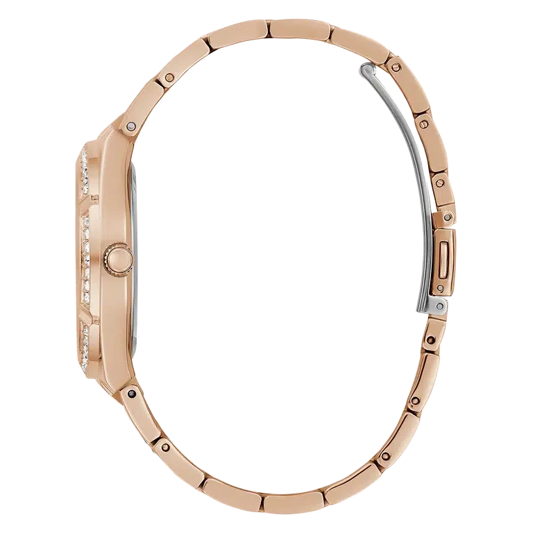Guess Allara Quartz Rose Gold Dial Rose Gold Steel Strap Watch For Women - GW0604L3 Buy Now By Guess
