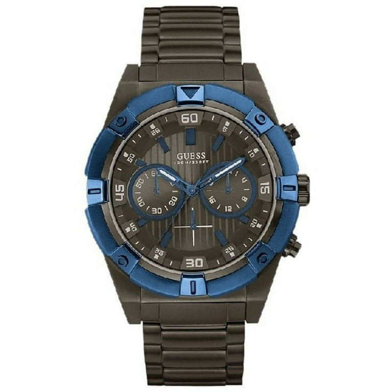 Guess Sport Analog Grey Dial Grey Steel Strap Watch for Men - W0377G5 Buy Now By Guess