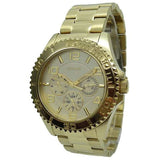 Guess BFF Multifunction Gold Dial Gold Steel Strap Watch for Men - W0231L2 Buy Now By Guess