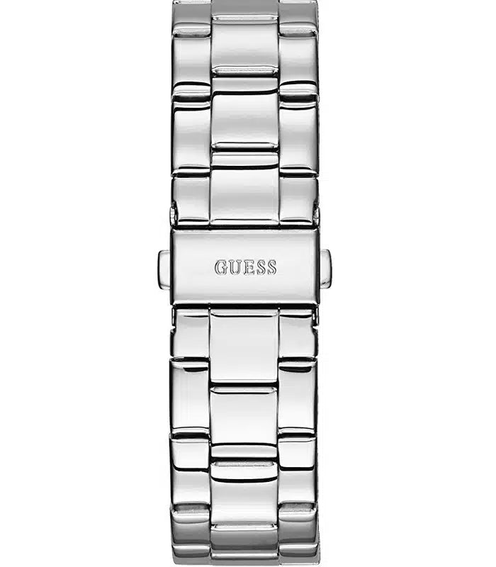 Guess Confetti Diamonds Blue Dial Silver Steel Strap Watch for Women - W0774L6 Buy Now By Guess