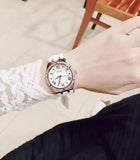 Guess Cosmo Diamonds Silver Dial White Rubber Strap Watch for Women - GW0034L2 Buy Now By Guess