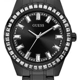 Guess Sparkler Diamonds Black Dial Black Steel Strap Watch for Women - GW0111L4 Buy Now By Guess