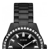 Guess Sparkler Diamonds Black Dial Black Steel Strap Watch for Women - GW0111L4 Buy Now By Guess