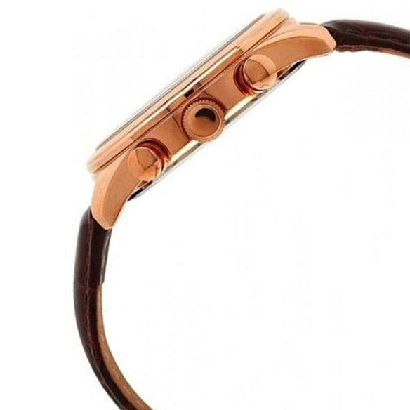 Guess Analog Chronograph Brown Dial Brown Leather Strap Watch For Men - W14052G2 Buy Now By Guess